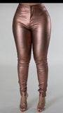 Mocha Iridescent  High Waist Pants