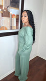 The “Simple Girl” Sage Jumpsuit